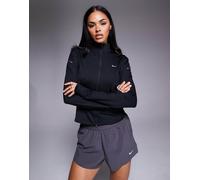 Nike Swift Half - Zip Camicia Da Corsa Donna Nero, Argento