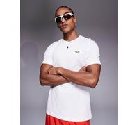 Nike Running - T-shirt bianca con stampa grafica sul retro-Rosso M