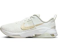 Nike Scarpa da Allenamento Zoom Bella 6 Prm da Donna, Summit White/Mtlc Gold Star-Sea Glass, 40.5 EU