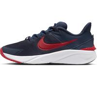 Nike Scarpa da Running su Strada Star Runner 4 - Ragazzo Corsa, Thunder Blue/Gym Red-Black-White, 36 EU