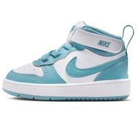 Nike Court Borough Mid 2 Schuh für Jüngere Kinder, Scarpa, Bianco Denim Turchese, 28 EU