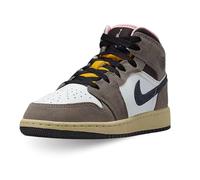 NIKE Scarpe Air Jordan 1 Mid (GS) Taglia 37.5 Codice HQ2014-100 Grigio Ragazzi