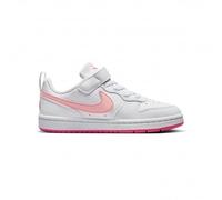 Nike Scarpe Bambina Court Borough Low RECRAFT (PS), Bianche, Sneakers Basse (Bianco/Rosa, Sistema Taglie Calzature EU, Bambino Piccolo (2-5 Anni), Numero, Media, 31.5)