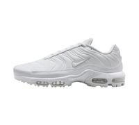 Nike Scarpe da golf Air Max Plus (FZ4150-001, nero/oro/rosso salsa/bianco), Bianco/Oro/Rosso Salsa/Platino Puro, 36.5 EU