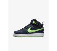 NIKE Scarpe Junior Court Borough Mid 2 (GS) - 403 (Dark Obsidian/Bianco/Lime Bla