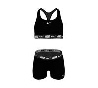 Nike Set bikini con pantaloncini e schiena scoperta con logo Nike 128134cm Nero