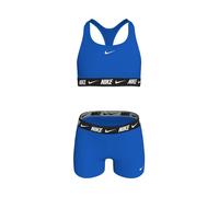 Nike Set bikini con pantaloncini e schiena scoperta con logo Nike 152158cm blu
