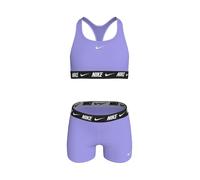 Nike Set bikini con pantaloncini e schiena scoperta con logo Nike 166168cm Viola