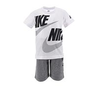 Nike -SET COMPOSTO DA DUE PEZZI: T-SHIRT E PANTALONE -T-SHIRT CON LOGO SHORT CON LOGO SHORT CON TASCHE CARGO -REGULAR FIT bianco BIANCO/GRIGIO/NERO 4-5 anni