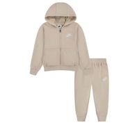 Nike -Set Composto da Felpa E Pantalone -Felpa con Cappuccio E Zip -Felpa con Logo Pantalone con GIROVITA Elastico -Pantalone con ORLI A Coste -Regular Fit Beige 4-5 Anni X5C