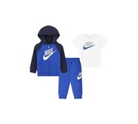 Nike -SET COMPOSTO DA FELPA T-SHIRT E PANTALONE -FELPA CON CAPPUCCIO E ZIP -T-SHIRT MEZZA MANICA -PANTALONE CON GIROVITA ELASTICO -PANTALONE CON ORLI A COSTE -REGULAR FIT blu BLU ROYAL/BLU/BIANCO U89