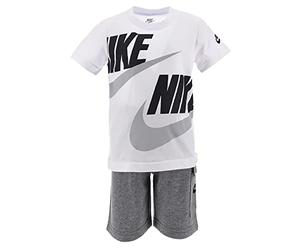 Nike SET HBR CARGO FIT 66J213 (18 mesi, BIANCO/GRIGIO/NERO-GEH)