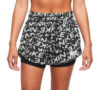 Nike Shorts Sportivi 2In1 Multilogo Nero Donna M