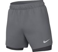 Nike Shorts Versatili Dri-Fit 2 in 1 13 Cm Challenger - Uomo, Smoke Grey/Dk Smoke Grey/Reflective Silv, HJ3588-084, M