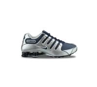 NIKE Shox NZ Midnight Navy Metallic Silver 378341-402, grigio, 45 EU
