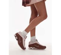 Nike - Shox R4 - Sneakers rosa e rosse-Rosso WM 7.5