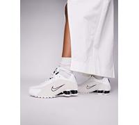 Nike - Shox R4 - Sneakers unisex bianche e beige-Bianco WM 7