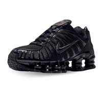 NIKE Shox TL, Sneaker Uomo, Black/Black-Mtlc Hematite-Max Orange, 44 EU