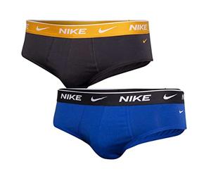 Nike Slip 2 Mutande Uomo Man Underwear Everyday Cotton Stretch Large L Blu Grigia
