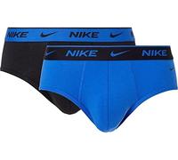 NIKE Slip Brief 2ppk Uomo Intimo Tecnico Colorato ke1084 (S, Colorato)