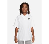 Maglietta per ragazzi Nike Kids Sportswear Club Knit Short Sleeve - white/black - Bianco (XL)