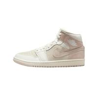 Nike Sneaker Air Jordan 1 Mid SE da donna, Latte di cocco/Vela/Legend Pink, 38.5 EU