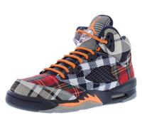 Nike Sneaker Air Jordan 5 Retro Bambino, Nero/Arancio Totale-multicolore, 6.5 Big Kid