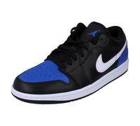 Nike Sneaker basse da uomo Air Jordan 1, Nero Bianco Gioco Royal 042, 11 Wide