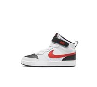 Nike Sneaker Court Borough Mid 2 (TDV), White University Red Black, CD7784-110, 25 EU (8C US)