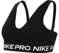 Nike Sports Bra Donna PRO Indy Plunge Bra SW, Black/White, HF5961-010, XL