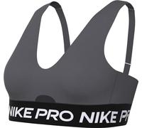 Nike Sports Bra Donna PRO Indy Plunge Bra SW, Iron Grey/White, HF5961-068, 2XL