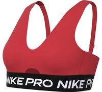 Nike Sports Bra Donna PRO Indy Plunge Bra SW, Lt Crimson/White, HF5961-696, 2XL