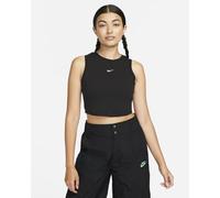 NIKE SPORTSWEAR CHILL KNIT CANOTTA A COSTINE CORTA DA DONNA COL. NERO TG. M