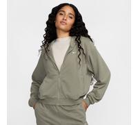 Nike Sportswear Chill Terry Felpa Ampia In French Terry Con Cappuccio E Zip A Tutta Lunghezza - Donna Light Army/Sail S Green