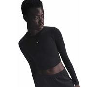 Maglia corta slim fit a manica lunga Nike Sportswear Chill Knit - Donna - Nero S (IT 40-42)