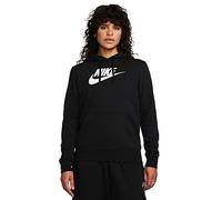 Nike Sportswear Club-Felpa in Pile con Logo da Donna, Latte di Cocco/Nero, S