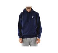 Nike Sportswear Club Fleece, Felpa con Cappuccio Unisex-Adulto, Midnight Navy/Midnight Navy/(White), L