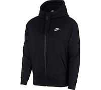 Nike Sportswear Club Fleece Felpa con Cappuccio, Uomo, Black/Black/White, XL