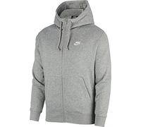 Nike Sportswear Club Fleece Felpa con Cappuccio, Uomo, Dk Grey Heather/Matte Silver/White, XL