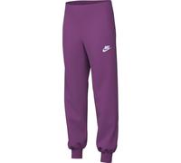 Nike Sportswear Club Pantaloni in Pile su Misura con Vita Alta, per Bambini più Grandi (Ragazze), Fucsia/Calda Fucsia/Bianco, FD2921-518, M