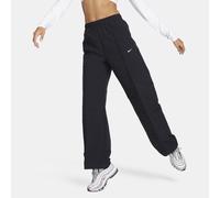 Pantaloni a vita media con bordo aperto Nike Sportswear Everything Wovens - Donna - Nero S (IT 40-42)