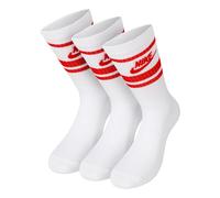 Nike 3-Pack Essential Stripe Socks, Bianco S
