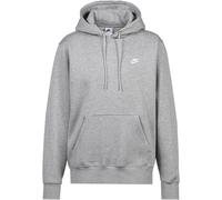 Felpa da tennis da uomo Nike Club Fleece Pullover - dark grey heather/lt smoke grey/white - Grigio