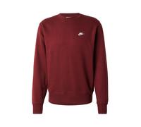 Nike Sportswear Felpa 'CLUB' rosso vino / bianco Uomo Nike Sportswear XS