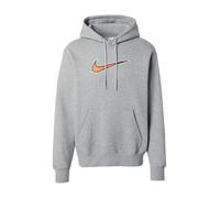 Nike Sportswear Felpa 'M NK CLUB BB HDY NEO VARSITY' grigio scuro / arancione scuro / bianco Uomo Nike Sportswear XS