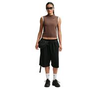 Nike Sportswear IO4441-216 - Maglia Senza Maniche con Cerniera a Quarto e vestibilità Aderente, da Donna, Cioccolato, XS