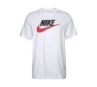 Nike Sportswear Icon Futura, T-Shirt Uomo, Bianco (White/Black/University Red 100), Medium