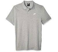 Nike Sportswear Matchup PQ, Polo Uomo, Dk Grey Heather/White, S