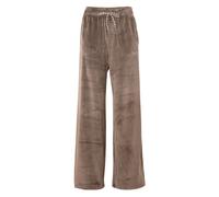 Nike Pantaloni jogger in velour a fondo ampio Donna Marrone M