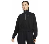 Felpa corta oversize con zip a metà lunghezza Nike Sportswear Phoenix Fleece - Donna - Nero XS (IT 36-38)